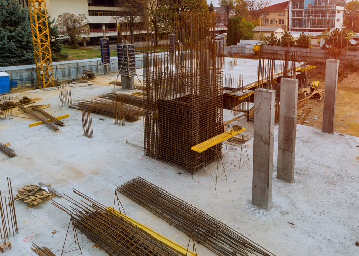 How does a cement and TMT bar-made structure become strong?